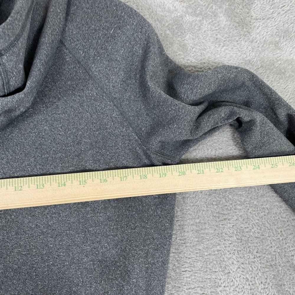 Nike Therma-FIT Hoodie Mens Medium Gray Pullover Raglan Swoosh Logo Thumbholes